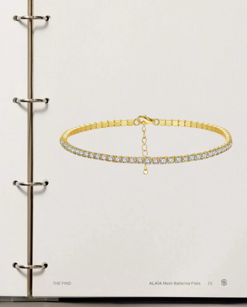 Tennis Bracelete-24K Gold