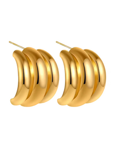 Vintage Girl Earrings- 24K GOLD