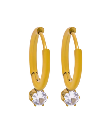 Lenny Earring -24 K Gold