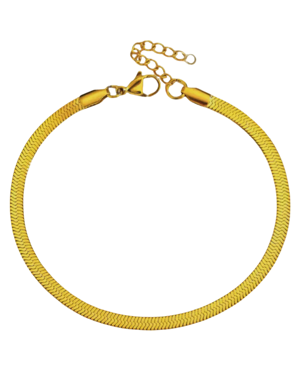 BANKS Herringbone Bracelet (18k Gold)