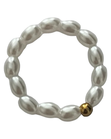 Delilah Pearl Adjustable Ring - 24K