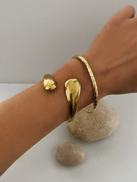 Lulu Adjustable Bracelet- 24K Gold