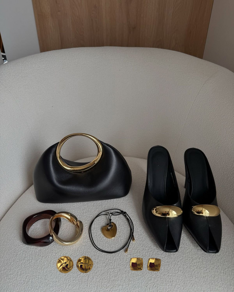 Square Textured earrings (24k Gold)