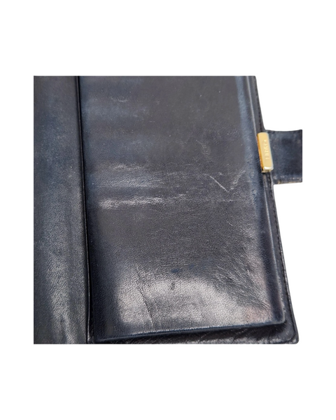 Chanel Black & Beige Caviar  Quilted Leather Long Wallet – Silver CC Logo