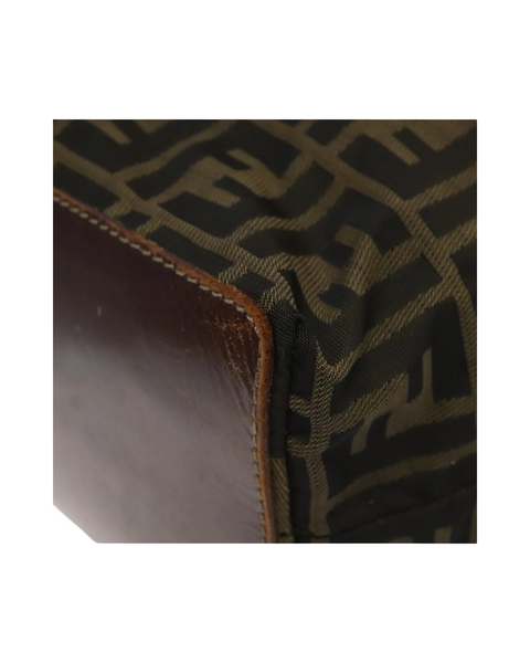Vintage Fendi Zucca Canvas Tote Bag – Black/Brown