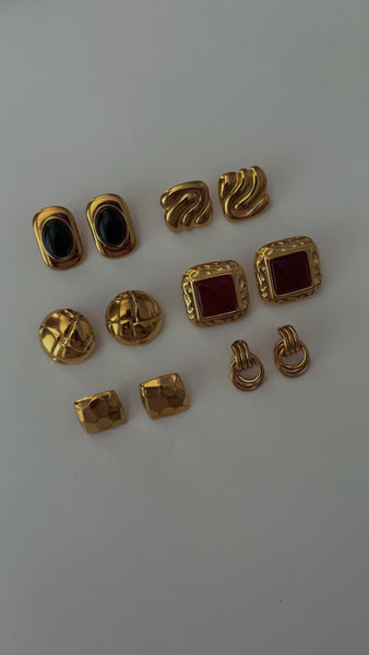 Lettie Vintage Square Earrings