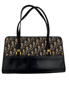 Christian Dior Navy Leather Navy Handle Bag