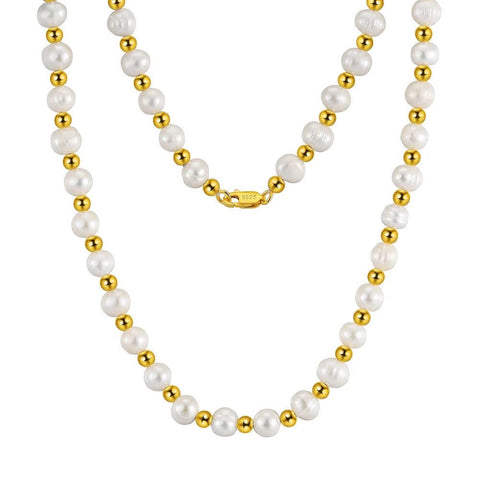 (Copy) Clarette Pearl Necklace (18k Gold Plated)