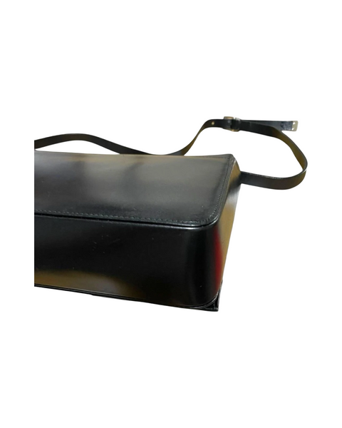 Gucci Leather & Silver hardware handle bag