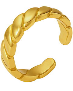 Nora Adjustable Ring 24K Gold