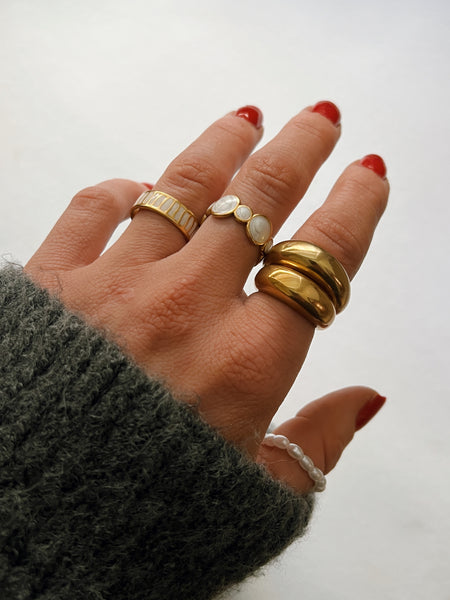 Lillian Adjustable Ring 24K Gold