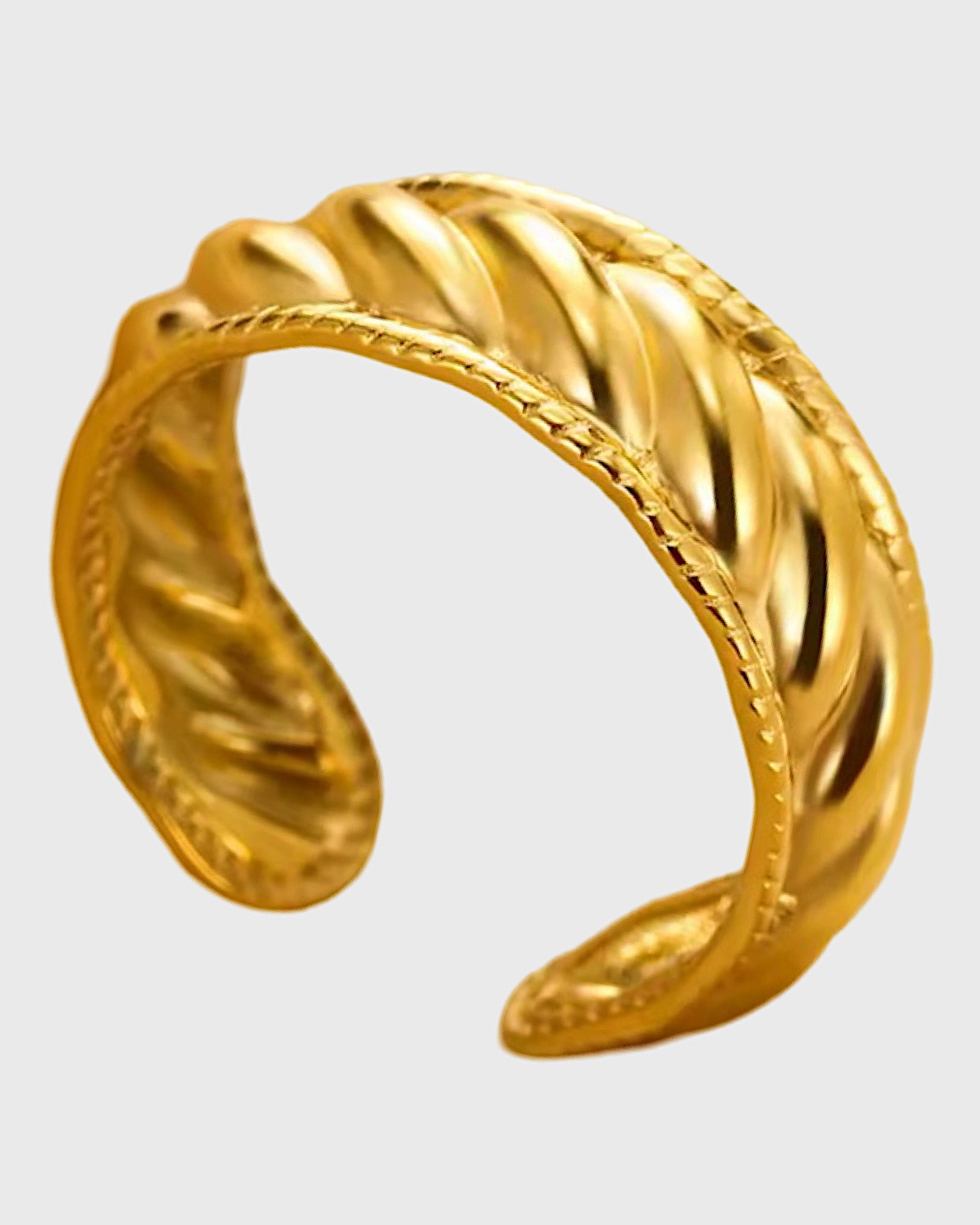 Eloisea Adjustable Ring 24K Gold