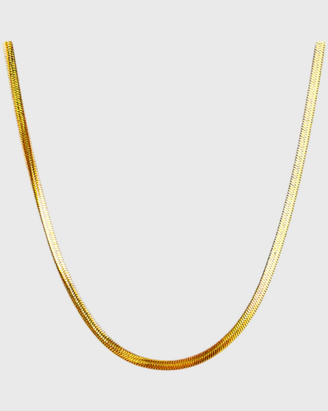 2.5mm Herringbone Stacking Chain (18k Gold)