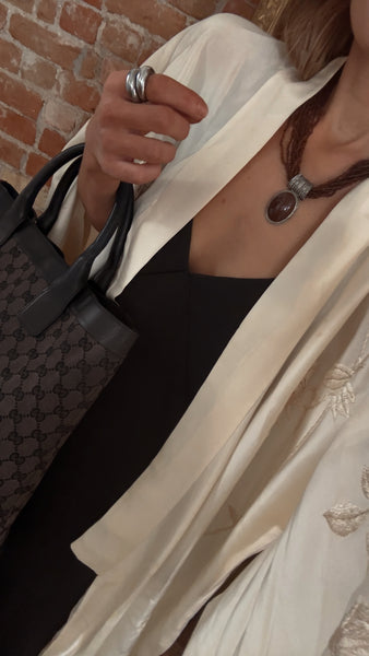 Jasper Vintage Beaded Tribal Necklace