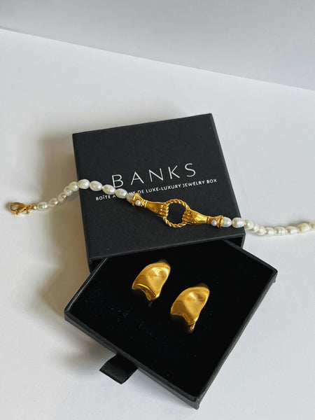 Lulu Vintage Gold Earrings - 24K Gold