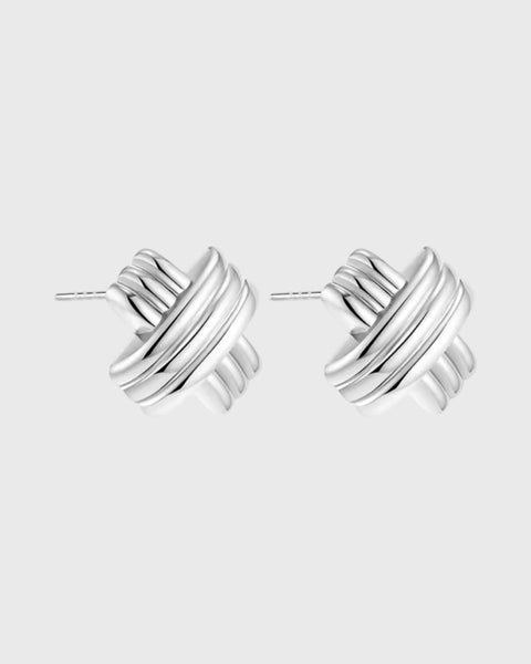 Dainty Stud Vintage Earrings - Sterling Silver