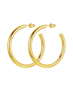 40mm James Hoops -18k Gold