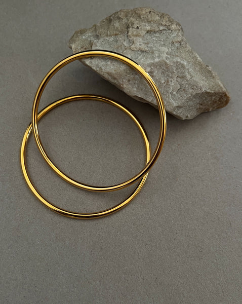 Billy Bangle Bracelet- 24K Gold