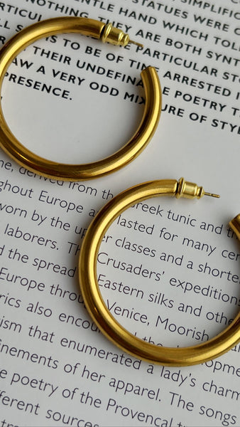 40mm James Hoops -18k Gold