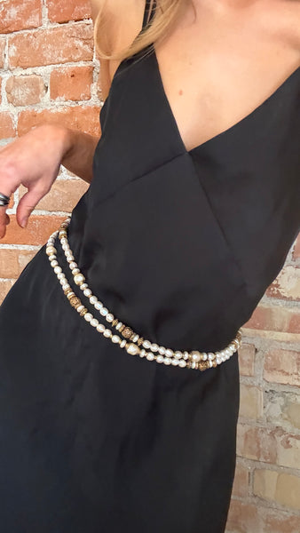 Pearl Vintage GoldTone Belt