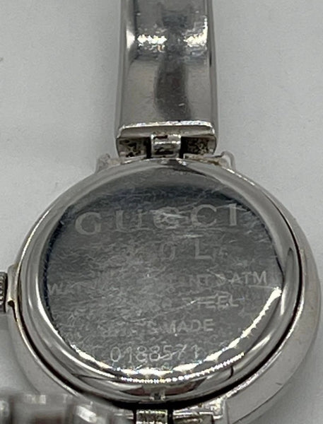 Gucci Square 1500L Silver Stainless Steel Watch
