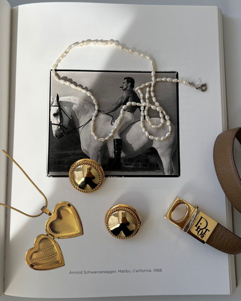 Ozzey Heart Locket  -24K Gold