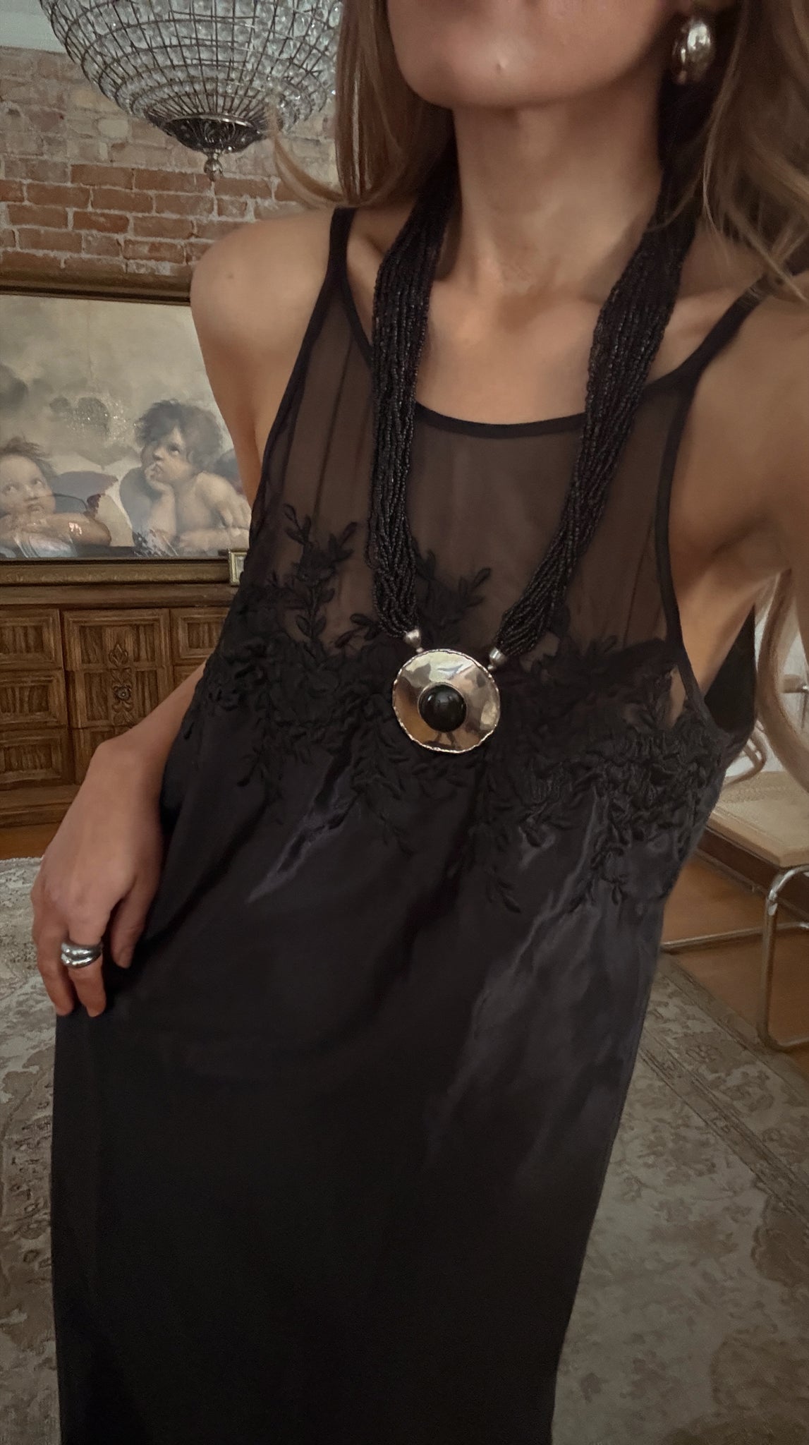 Vintage Beaded Tribal Necklace