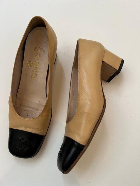 Chanel shoes in women size 37 Two Tone