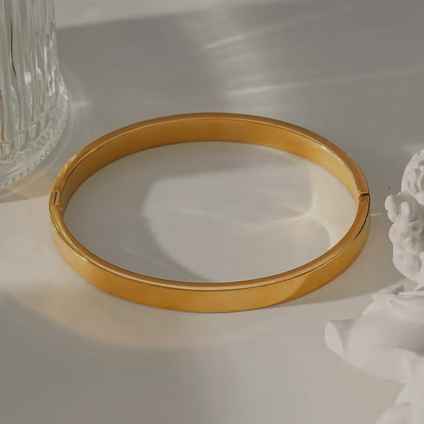 Sharp Edge Bangle -24K Gold