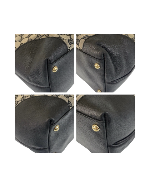 Vintage Gucci GG Canvas Tote Bag – Grey/Black