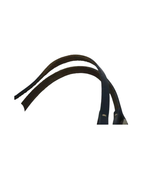 FENDI Zucchino Canvas Tote Bag Brown Black Silver