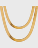 4mm Herringbone Stacking Chain (24k Gold