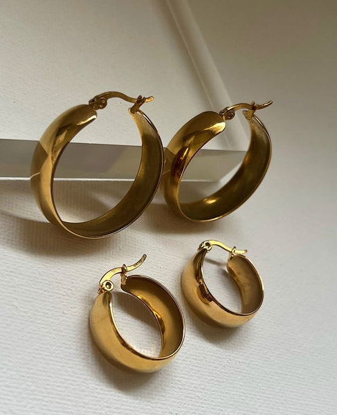 30 mm Gorgeous Gorgeous Girls Hoops- 24k Gold