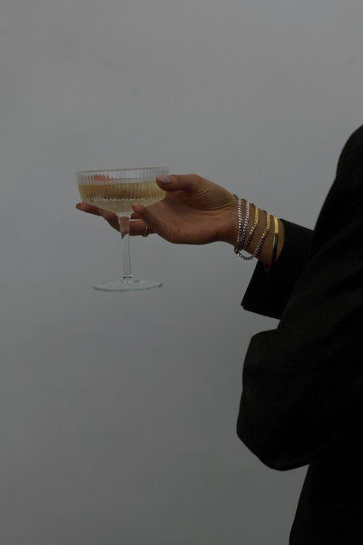 Sharp Edge Bangle -24K Gold