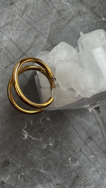 40mm James Hoops -18k Gold