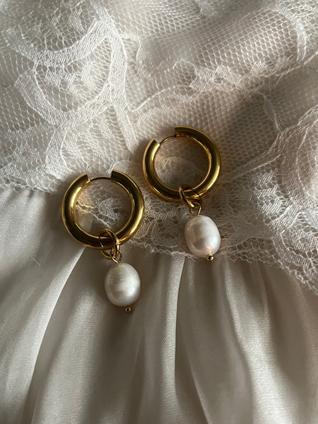 Removable Pearl Handmade Earrings