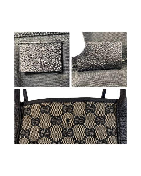 Vintage Gucci GG Canvas Tote Bag – Grey/Black