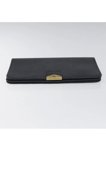 Vintage Christian Dior Shoulder Bag — Navy & Gold