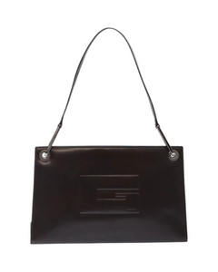 Vintage Gucci Brown Patent Leather Shoulder Bag – Silver Hardware