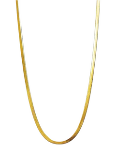 2.5mm Herringbone Stacking Chain (18k Gold)