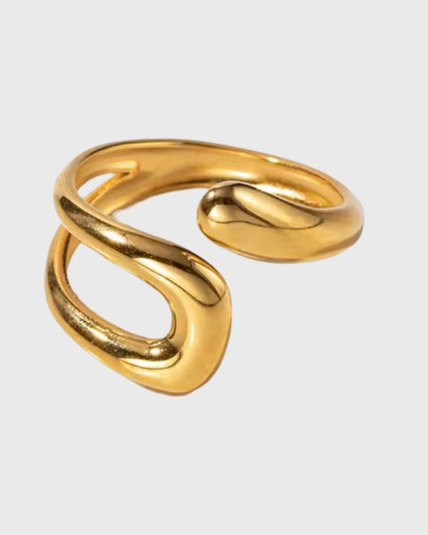 Mel Adjustable Ring -24k Gold