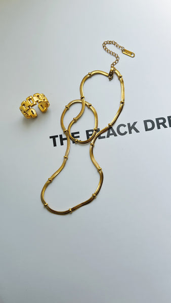 Margo Chain Ring (24k Gold)