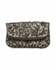 Vintage 1920's Hand Beaded Clutch Silver