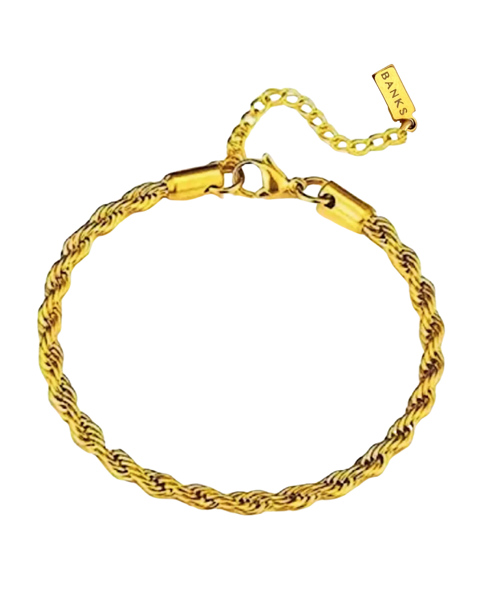 Edith Twisted Rope Bracelet (18k Gold Plated)
