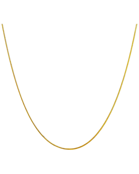 1mm Herringbone Stacking Chain (18k Gold)