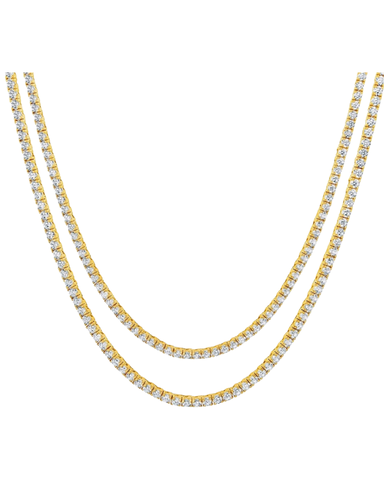 Tennis Necklace (18k Gold)