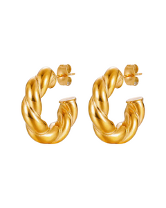 French Girl Hoops (24k Gold)